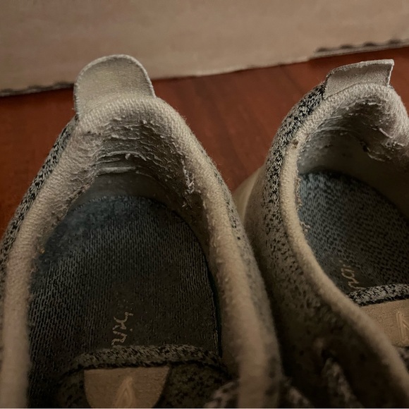 Gray Brown Allbirds Wool Runners Casual Sneakers - Picture 3 of 4